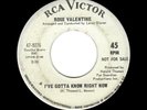 NORTHERN/DEEP SOUL-ROSE VALENTINE-I'VE GOTTA KNOW RIGHT NOW/WHEN THE HEARTACHES