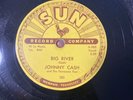 JOHNNY CASH SUN 283 78RPM BIG RIVER RARE 1958 SHELLAC ORIGINAL