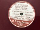 C.P. Mac Gregor Record 78 rpm FLYING SAUCER UFO Movie Ads Ron Orman Enterprises