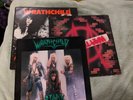 WRATHCHILD The Biz Suxx 1988 UK PINK Vinyl LP INSERTS Stalk Attakk Trash Queens