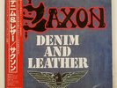 SAXON DENIM AND LEATHER CARRERE P11113G JAPAN OBI VINYL LP