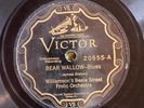 Victor 20553 Williamsons Beale Street Frolic Or BEAR WALLOW 1927 Jazz  78 rpm E-