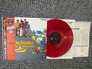The Beatles Lp  Yellow Submarine 1986 Mint Red Vinyl Made In Japan W/ OBI Rare