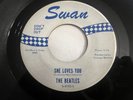 The Beatles 45   Swan   RARE   Blue Print 