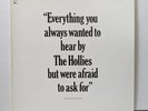 THE HOLLIES - Everything you always wanted to hear by the Hollies... Promo LP