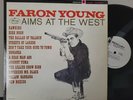 Faron Young – Aims At The West LP Record Country White Label Promo WLP RARE