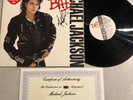 LP MICHAEL JACKSON AUTOGRAFATO VINILE CON CERTIFICATO DI AUTENTICITA - BAD 1987
