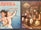 EXODUS BONDED BY BLOOD Lp Vinyl Record Pleasures Of The Flesh Original Pressings