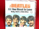 The Beatles All You Need Is Love Rich Man 1967 US Capitol 45 & Picture Sleeve EX