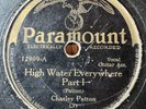 78Rpm, Blues, Charley Patton 'High Water Everywhere pts 1 & 2' US Paramount  VID