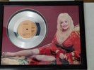 Framed Dolly Parton Metalized Record Plaque 