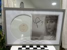 Taylor Swift The Tortured Poets Department Framed Vinyl LP Hand Signed Heart