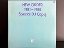 New Order 1981-1985 Special DJ Copy. Japan Promo Very Rare