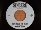 Warren Storm Love Rules The Heart/Slow Down RARE  Swamp Pop, Garage 1965 Sincere
