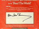 1984 Band Aid Feed the World 45 rpm Paul McCartney signed Beatles Paul autograph