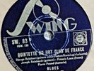 QUINTET HOT CLUB FRANCE - D. REINHARDT/ Rythme Futur - Blues/78 rpm SWING 83(FR)
