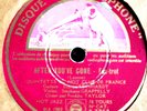 Qu. HOT CLUB FRANCE/Are You in the Mood - After You've Gone/GRAMOPHONE 7707 (FR)