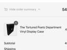 Taylor Swift The Tortured Poets Department Vinyl Display Case Import Aus USA