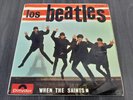 Rare Los Beatles When The Saints EP 45 Spain + Please please me 45 Spain
