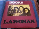 THE DOORS-L.A. WOMAN-UK ELEKTRA STEREO LP ACETATE WINDOW + YELLOW INNER