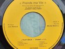 PROMO Single Johnny hallyday - prends ma vie  play back / 1974 MINT