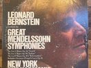 SIGNED  NY Philharmonic- Bernstein / The Great Mendelssohn Symphonies-LP - AUTO