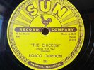 78Rpm R&B Blues, Roscoe Gordon 'The Chicken / Love For You Baby' US Sun EX+