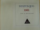 STATUS QUO LP 1981 Live in Switzerland grey swirl Vinyl 100 cop. only Frantic 4
