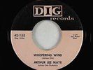 Doo-Wop 45 - Arthur Lee Maye - Whispering Wind - Dig - VG+