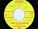 Doo-Wop Rocker 45 - Little Bobby Foster - I Woke Up One Morning - Stevens