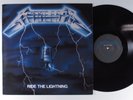 METALLICA Ride The Lightning BLACKENED LP VG+ 2016 reissue with lyric insert w