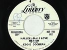 Rockabilly R&B 45 - Eddie Cochran - Hallelujah, I Love Her So - Liberty