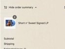 Sabrina Carpenter - Short n' Sweet SIGNED LP | Light Sky Blue Vinyl | PRESALE