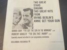 DORIS DAY/ROBERT GOULET 1963 PICTURE SLEEVE ONLY(No 45) Irving Berlin+RARE NOTE*