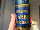 Rare Blue Amberol Record 3756 Let Us Not Forget Thomas A Edison Speech W/Box HTF