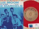 Marcels - Blue Moon DANISH pressing, Colpix 15014 Red Vinyl PS Vinyl 45 rpm