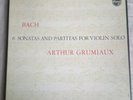 Arthur Grumiaux BACH Sonatas and Partitas -  Philips 3 LP set 835 198/200 AY