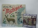 Sufjan Stevens Greetings From Michigan GREEN BLUE Vinyl Bonus 7” Fourth Of July