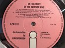 KING CRIMSON IN THE COURT OF THE CRIMSON KING RARE 1969 UK PINK ISLAND A2/B3
