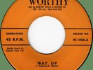 LINCOLN FIG & DATES Way Up / Kiss Me Tenderly 45rpm Worthy 1959 original press