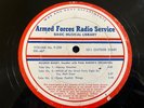 Armed Forces MILDRED BAILEY PAUL BARON MARK WARNOW Radio  16” TRANSCRIPTION DISC