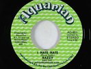 70s Soul 45 - Razzy Bailey - I Hate Hate - Aquarian - VG++