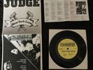 Judge - New York Crew 7” Schism Skiz2 VG++ Punk NYHC