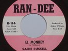SAXIE RUSSELL El Monkey & Come Dance With Me ORIGINAL Soul-R&B RAN-DEE Near Mint