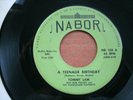 RARE  Tommy Lam  45 Record  A  Teenage  Birthday  - Speed Limit  Nabor  USA