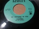 Yolanda & the Naturals Memories of You / Jawbone Rare Kim Fowley Chicano Soul 45