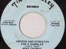 MIKE THOMAS Aspirin And Sympathy For A Gambler TIN PAN ALLEY 45 Song Poem HEAR