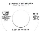 RARE PROMO 45 - LED ZEPPELIN - STAIRWAY TO HEAVEN - MONO/STEREO