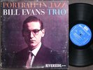 BILL EVANS TRIO Portrait In Jazz LP RIVERSIDE RM 12-315 US '63 MONO Scott LaFaro