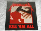 METALLICA - KILL 'EM ALL (US 1988 RELEASE - PRINTED INNER SLEEVE - GD+/VG)